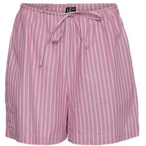 VERO MODA Dames Vmgili Hw WVN Ga Shorts, Pink Cosmos/Aop: zandie, S