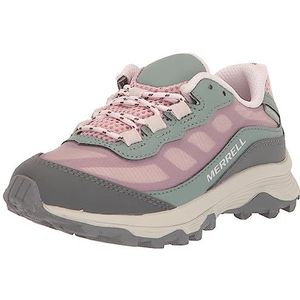 Merrell Kid's Moab Speed Low Waterdichte Wandelsneaker, Lichtroze, 5 Big Kid