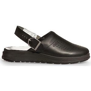 Werkschoenen, Active Clog zwart, 87030, geperforeerd met gesp -, zwart, 37 EU