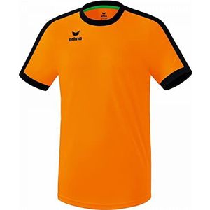 Erima uniseks-volwassene Retro Star shirt (3132126), new orange/zwart, S