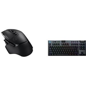 Logitech G G502 X LIGHTSPEED Draadloze Gaming Muis - Optische muis met LIGHTFORCE,Logitech G G915 X LIGHTSPEED TKL Low-Profile Wireless Gaming Keyboard, GL Brown Tactile, pc/Mac, US INT'L QWERTY