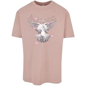 Mister Tee Unisex T-shirt Doves Oversize Tee Duskrose S, Duskroos, S