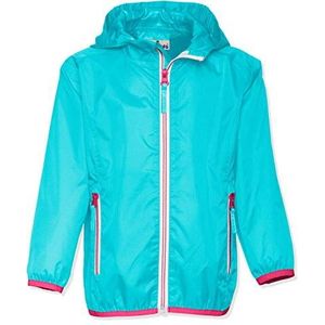 Playshoes Unisex opvouwbare functionele jas regenjas voor kinderen, Turquoise 15, 116 cm