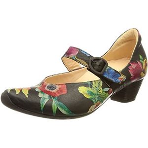 Think! Dames AIDA_3-000532 duurzaam vervangbaar voetbed Pumps, 9000 ZWART, 38,5 EU, 9000 zwart, 38.5 EU