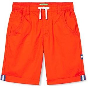 United Colors of Benetton Shorts voor kinderen en jongens, Rood 1g9, 140 cm