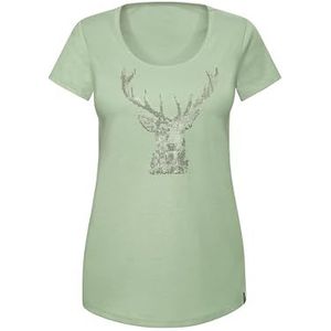 TRIGEMA Dames hert T-shirt, green tea, XL