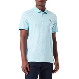 TOM TAILOR Uomini Poloshirt met strepen 1033408, 30533 - Mint Haze White Fine Stripe, M