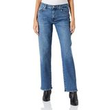 7 For All Mankind Ellie Straight Luxe Vintage Jeans voor dames, Mid Blauw, 54