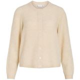 Vilory O-Neck L/S Gebreide Cardigan-Noos, zwart (total black), XL