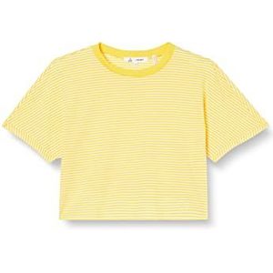 Koton T-shirt met korte mouwen voor dames, gele streep (18z), XS