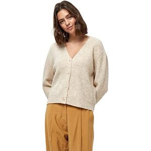 Peppercorn Dames Flores V-hals Cardigan, Warm Zand Melange, L