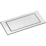 EVOline - Backflip - Uittrekbare Wandcontactdoos - Mat Wit Glas - 2-voudig met USB-C Lader