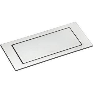 EVOline - Backflip - Uittrekbare Wandcontactdoos - Mat Wit Glas - 2-voudig met USB-C Lader