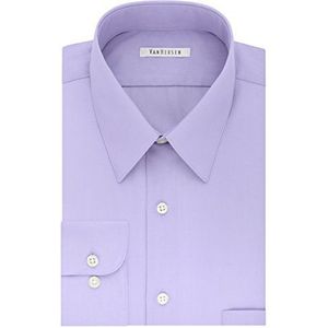 Van Heusen Heren, Grote Maat, Overhemden, Poplin, groot en lang, Lavendel, 22"" Neck 34""-35"" Sleeve