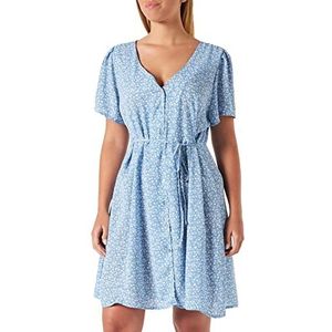 ONLY Dames Onlsonja S/S Dress Noos Ptm Jurk, blauw, 46
