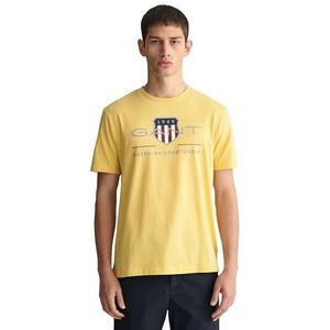 REG Archive Shield SS T-shirt, Dusty Yellow, S