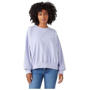 Wrangler Relaxed sweatshirt voor dames, Sweet Lavender., M