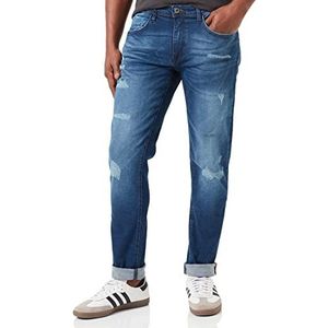 Blend Heren Jet Slim Fit-Mulitiflex Jeans, 200292/Denim Donkerblauw, 34W x 32L
