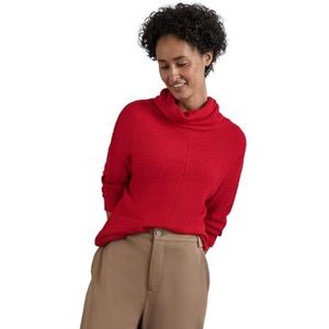 Street One Damesshirt in gebreide look, rood, 38