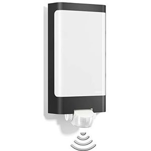 Steinel Buitenlamp L 240 S antraciet 9,3 W, LED-wandlamp, warm wit, 180° bewegingsmelder, 10 m bereik, kunststof