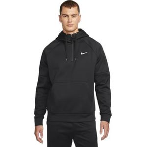 Nike DQ4844-010 M NK TF HD QZ shirt met lange mouwen heren zwart/wit maat L