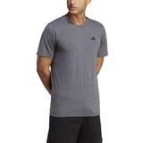 adidas Heren Train Essentials Feelready Training Tee, dark grey heather/white/black, XL