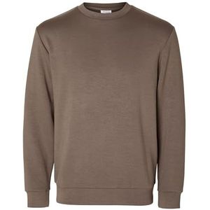 SELETED HOMME SLHEMANUEL Soft Crew Neck Sweat NOOS, Morel, XL