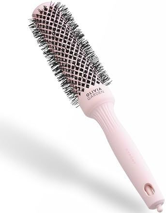 Olivia Garden Expert Blowout Speed – Pastelroze - 35 - Keramische ronde borstel met extra lange barrel voor 25% snellere blowouts