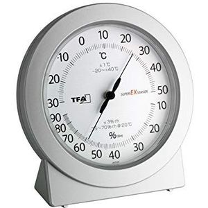 TFA Dostmann Analoge precisie-thermo-hygrometer, voor controle van temperatuur en luchtvochtigheid, ook ideaal voor professioneel gebruik.