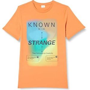 s.Oliver T-shirt voor jongens, korte mouwen, Oranje 2140, 176 cm