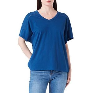 United Colors of Benetton T-Shirt 3PQYD1040, blauw 2G6, L dames, blauw 2 g6, L