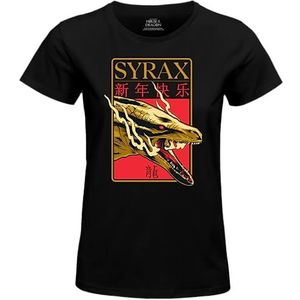 House of the Dragon WOHOFTDTS021 T-shirt voor heren, draak, zwart, maat L, Zwart, L