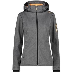 CMP Damesjas met capuchon, ritssluiting, softshelljas voor dames