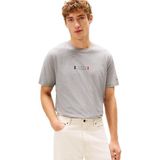Tommy Hilfiger Heren merk liefde klein centrum TEE MW0MW41453 S/S T-shirt, grijs, XS, Grijs (Medium Grey Heather), XS