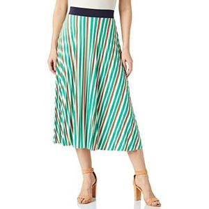 TOM TAILOR Dames Midi Rok 1035238, 31120 - Multicolor Vertical Stripe, 36
