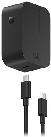 Microsoft - Surface USB-C-wandoplader - 45 W - Zwart - Inclusief USB-C-kabel