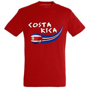 Supportershop 4 shirt Costa RICA 4 jongens, rood, fr: S (fabrikantmaat: 4 jaar)