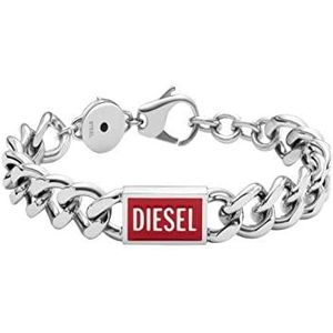 Diesel Roestvrijstalen Logo-schakelarmband