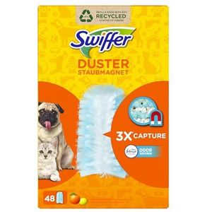 Swiffer Duster plumeaus, 48 dons, vangt stof en vuil op, bereikt de moeilijkste plekken van het huis, donsdekbed met 45% gerecyclede vezels