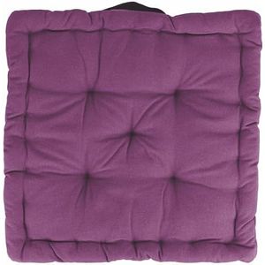 GALILEO SpA Set van 4 matraskussen voor stoel, 40 x 40 x 8 cm, aubergine, sibilla