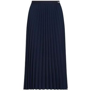 Plooirok - Dark Night Navy - Met Plooien - Elastische Band - Normale Pasvorm