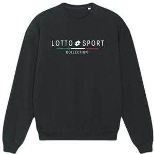 LOTTO Uniseks sweatshirt voor heren en dames, model 23-103, zwart, maat XL, Blauw, XL