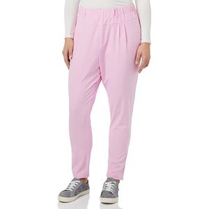 KAFFE Damesbroek, casual, slim fit, elastische tailleband, enkellengte, Roze Frosting, 44