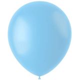 Folat - Ballonnen Powder Blue Mat 33cm - 100 stuks