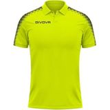 T-shirt - Geribbelde Kraag - Elastisch - Zweetafvoerend - Opgestikt Logo