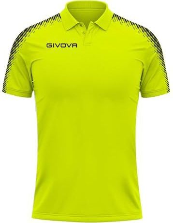 T-shirt - Geribbelde Kraag - Elastisch - Zweetafvoerend - Opgestikt Logo