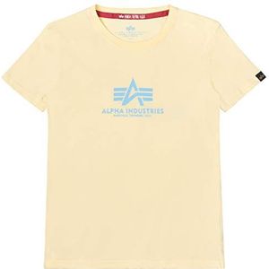 Alpha Industries New Basic T T-shirt voor dames Pastel Yellow