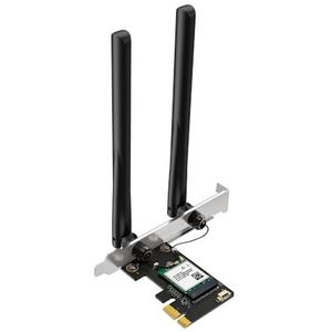 Mercusys MA70XE - Wi-Fi 6 PCIe-adapter - Zwart - Bluetooth 5.4 - Tot 1201 Mbit/s