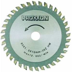 Proxxon Cirkelzaagblad, HM-versierd, 80 mm, 36 Z, 28732