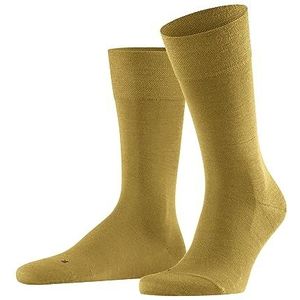 FALKE Heren Sokken Sensitive Berlin M SO Wol Katoen Met comfort tailleband 1 Paar, Geel (Brass 1216) nieuw - milieuvriendelijk, 39-42